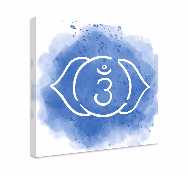 Tredje øje chakra symbol moderne lærred - TenStickers