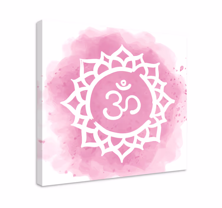 Smukt krone chakra symbol moderne lærred - TenStickers