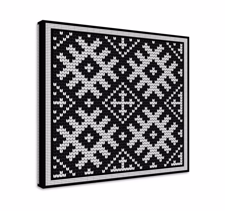 Moderne lærredsbillede med elegant mønsterdesign - TenStickers