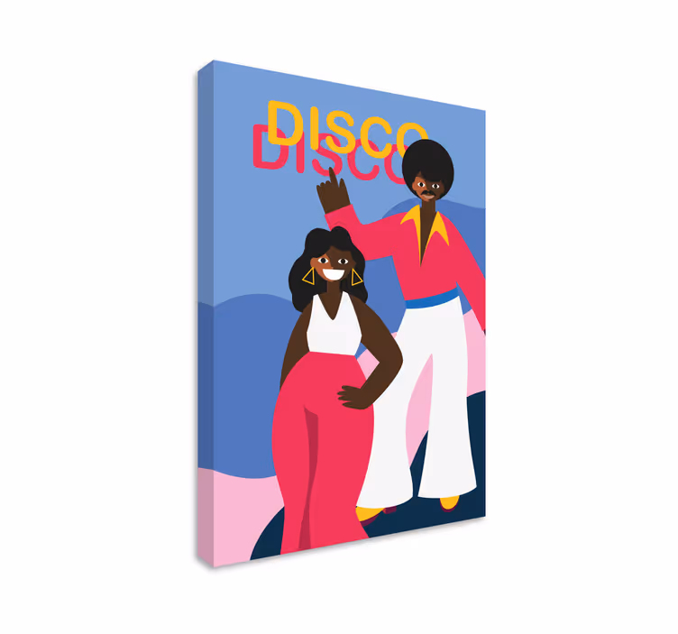 Mennesker og karakterer lærredsbillede discoentusiaster - TenStickers