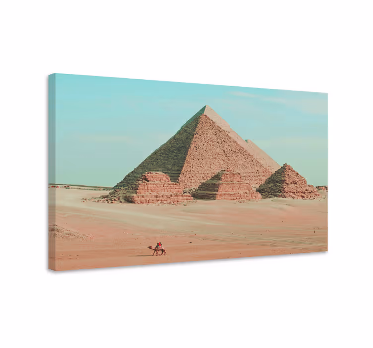 Pyramiderne i giza by lærredsbillede - TenStickers