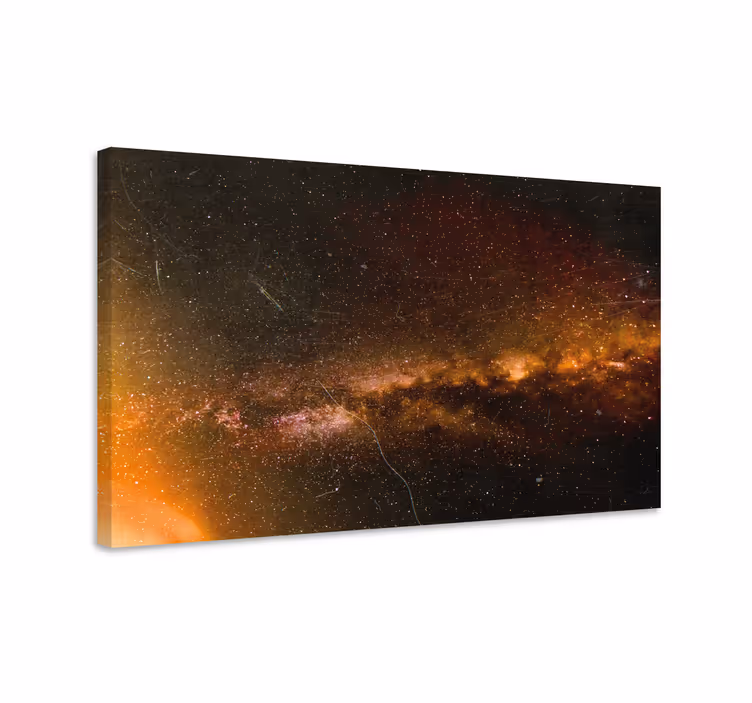 Dekorativt billede på lærred kosmisk galakse scene - TenStickers