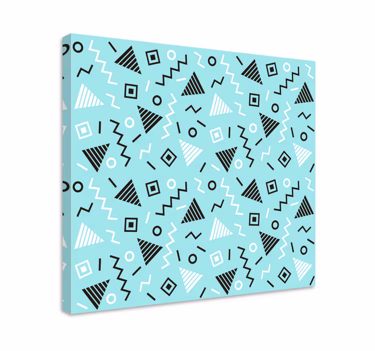 Geometrisk lærredsbillede dynamisk mønsterdesign - TenStickers