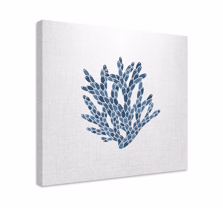 Marine lærredsbillede med havplante design - TenStickers
