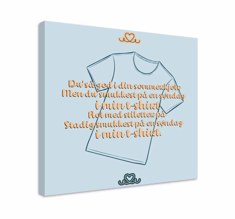 Lyrics smukkeste på en søndag citat lærred - TenStickers