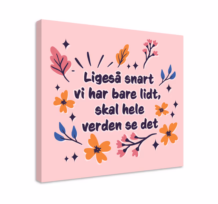 Så snart vi har noget, viser vi det lærred - TenStickers