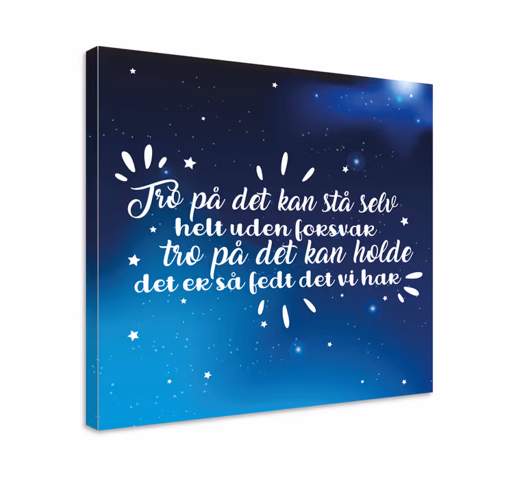 Lyrics - det kan vare citat lærred - TenStickers