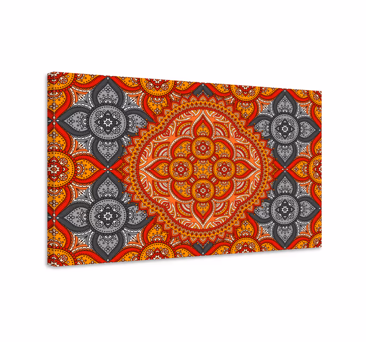 Mandala kunst af henna mandala lærred - TenStickers