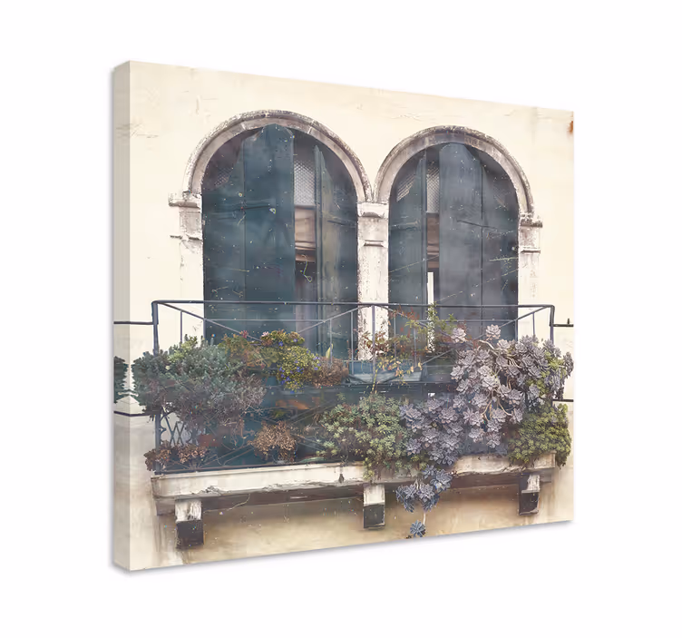 Charming arched windows by lærredsbillede - TenStickers
