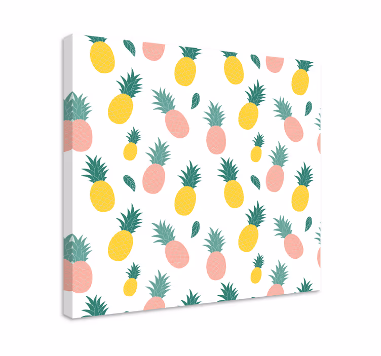 Ananas frugt design køkken væg print - TenStickers