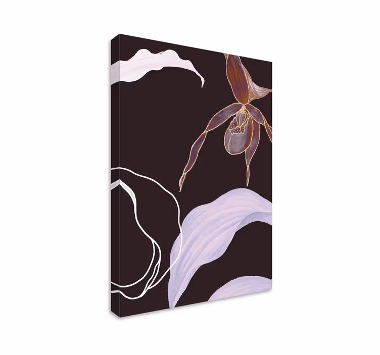 Blomster og planter lærredsbillede orkidéens elegance - TenStickers