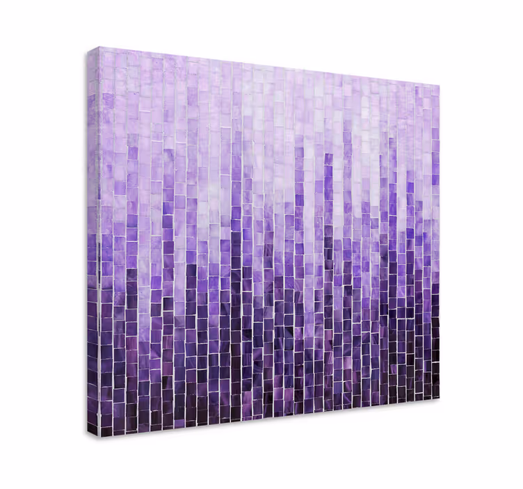 Ombre effekt fliser mønster lærred kunst print - TenStickers