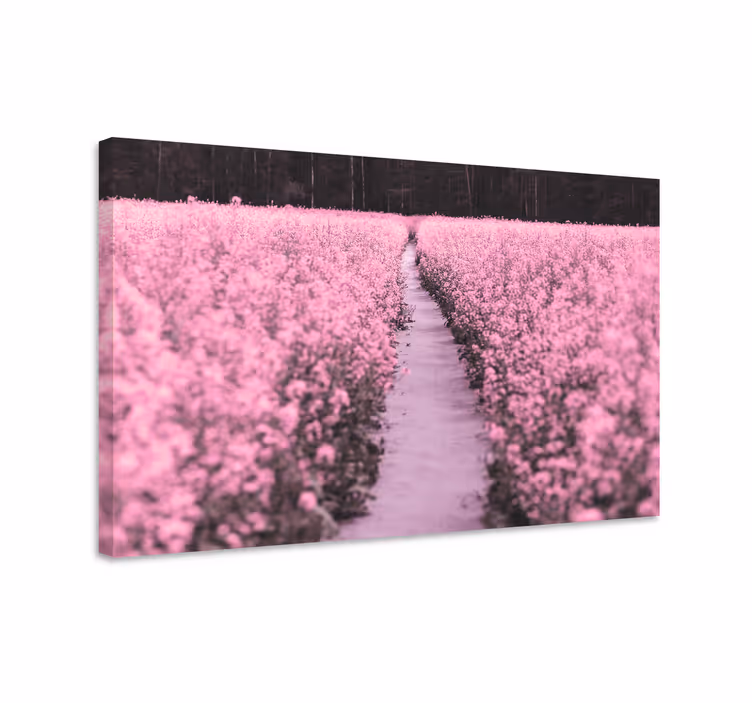 Blomster og planter lærredsbillede blomstersti - TenStickers