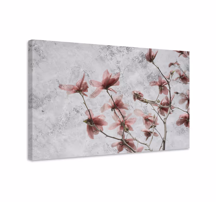 Elegant glamour stil magnolia blomst lærred - TenStickers