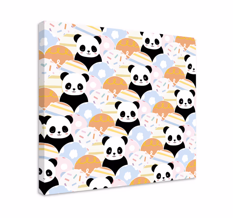 Dyre billeder på lærred legende panda mønstre - TenStickers