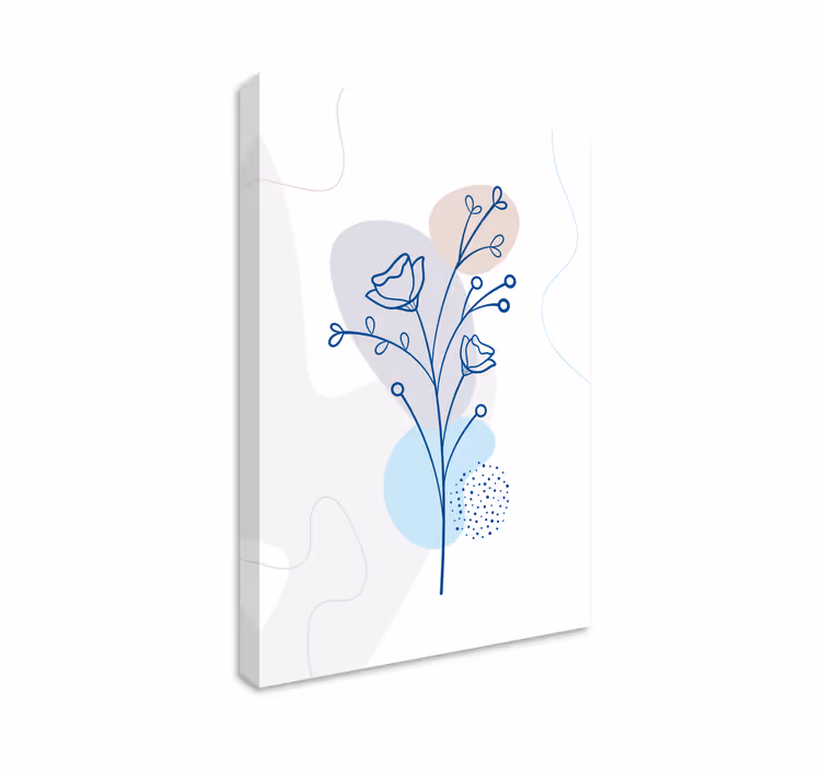 Blomster og planter lærredsbillede blomstermotiv komposition - TenStickers