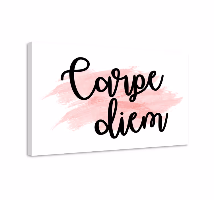 Citat lærredsbillede carpe diem inspiration - TenStickers