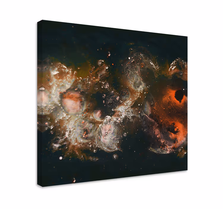 Abstrakt lærredsbillede kosmisk bevægelse - TenStickers