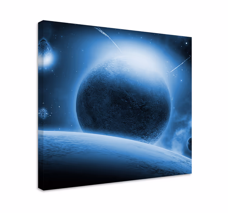 Kosmisk planetarisk landskab lærred - TenStickers