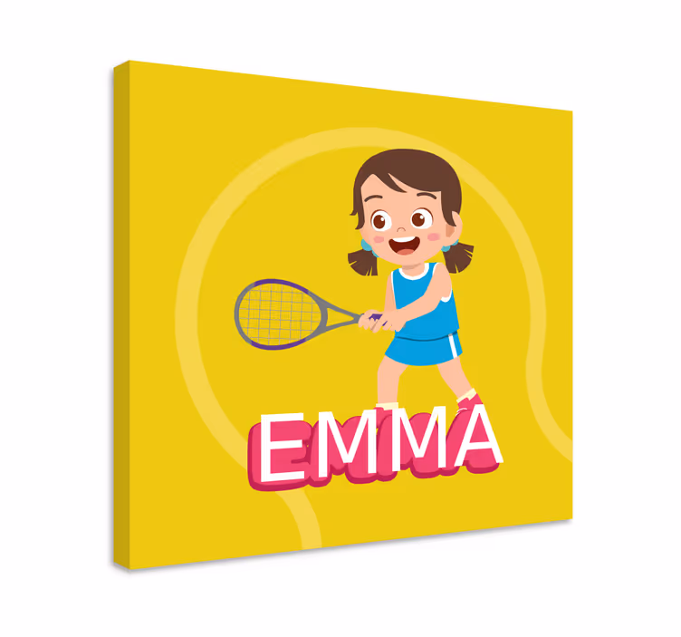 Andre planter og blomster på lærred tennispige emma - TenStickers