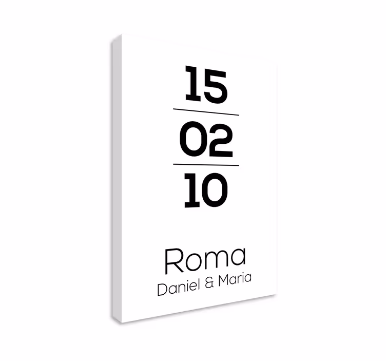 Roma date personligt lærredsbillede - TenStickers
