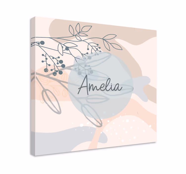 Personligt lærredsbillede amelia's personlige print - TenStickers