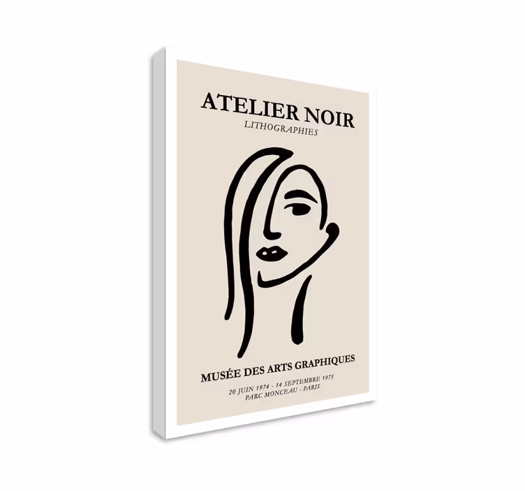 Atelier noir kunsttryk på lærred - TenStickers