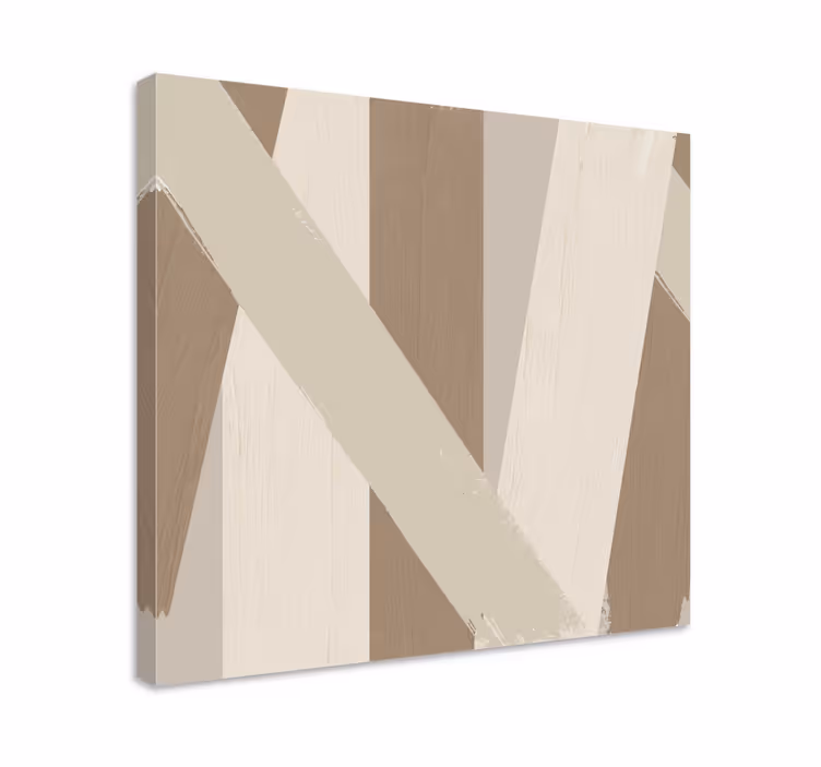 Sand farve lærred kunst print - TenStickers