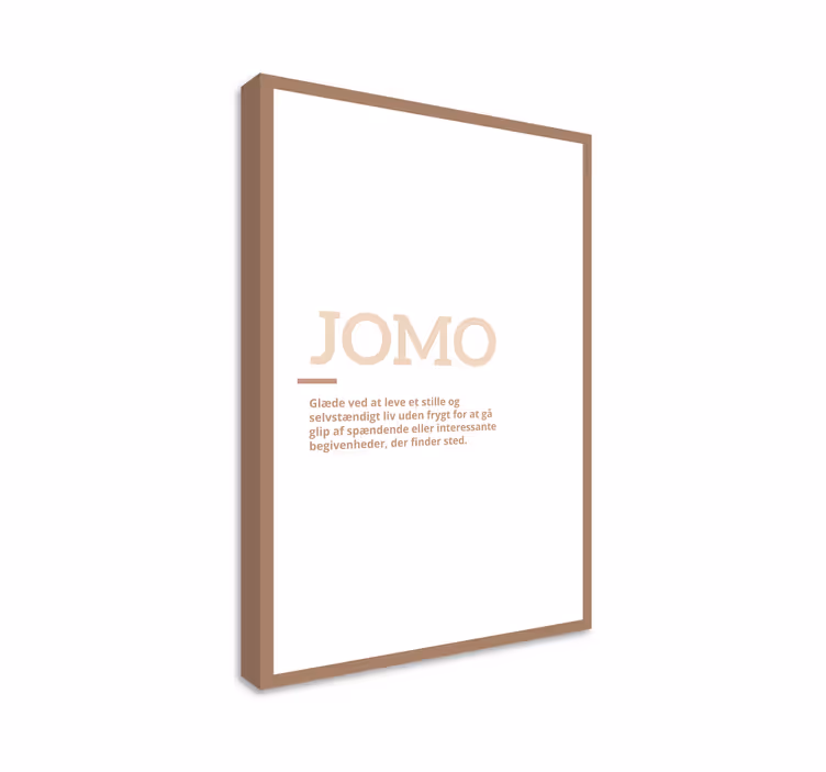 JOMO definition citat lærredsbillede - TenStickers