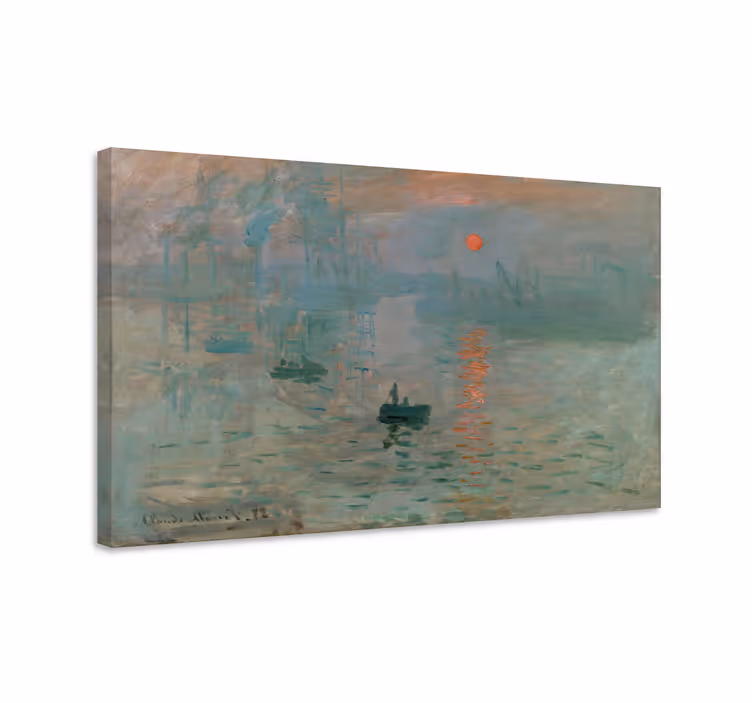 Solopgang ClaudeMonets kunstmaleri på lærred - TenStickers