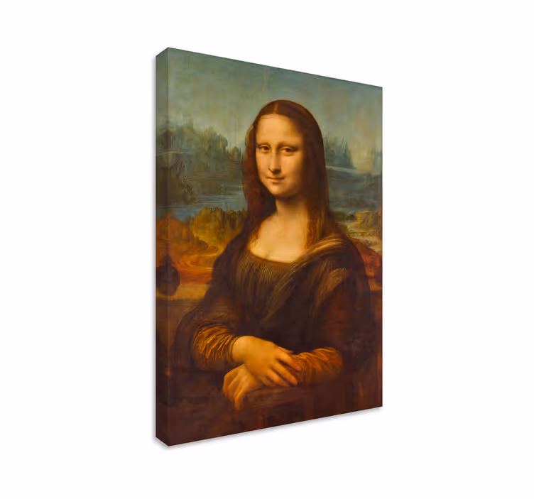 Mona Lisa af Leonardo da Vinci kunst på lærred - TenStickers