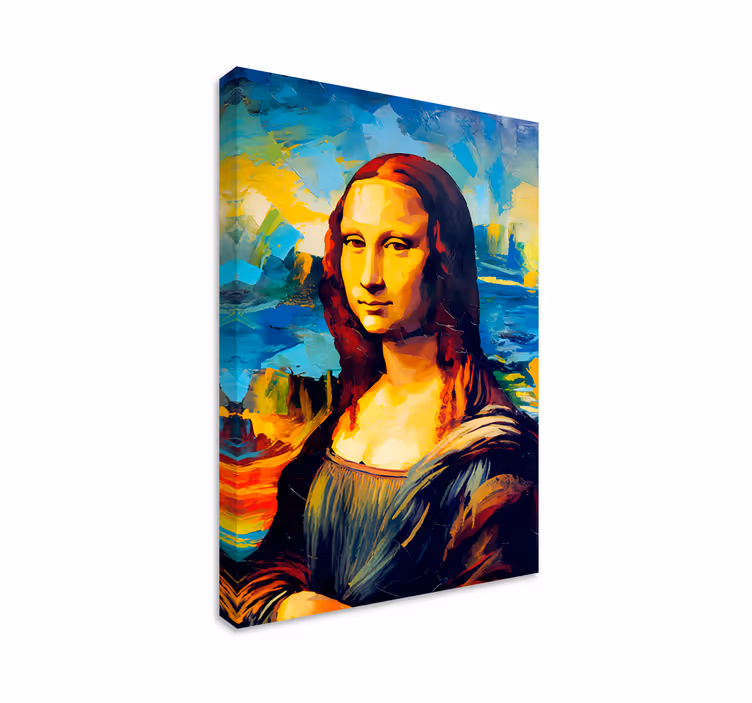 Mona lisa impressionisme kunst lærredsbillede - TenStickers