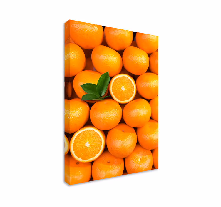 Appelsiner på lærredsbillede - TenStickers