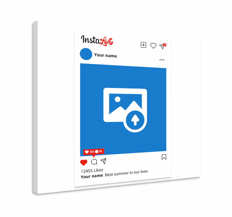 Instalove personligt lærredsbillede - TenStickers