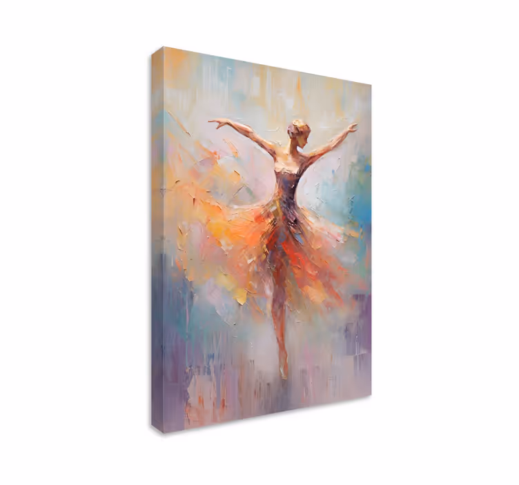 Balletdanser kunst lærredsbillede - TenStickers