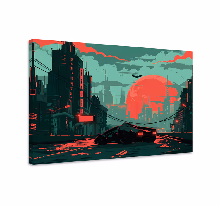 Cyber by Videospil lærred print - TenStickers