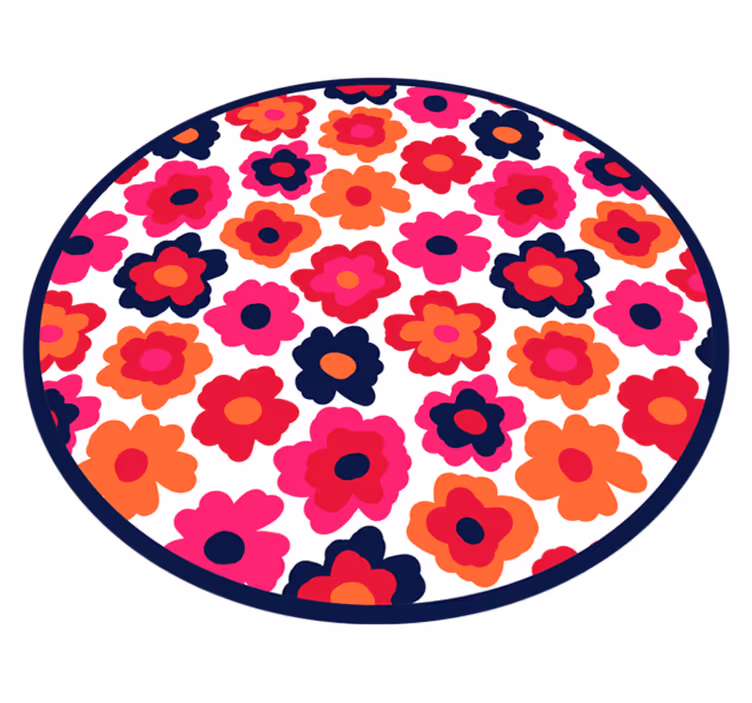 Rød valmue Blomster og planter vinyltæppe - TenStickers