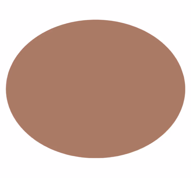 mocha mousse rundt vinyltæppe - TenStickers