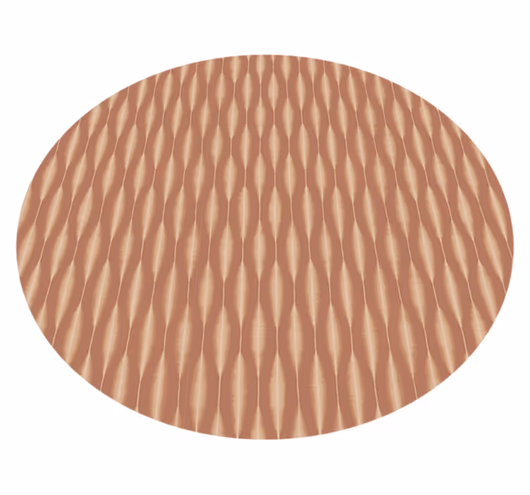 ikat kasuri mokka mousse moderne vinyl tæppe - TenStickers