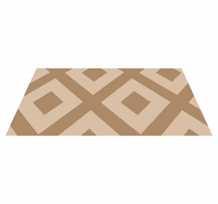 Beige stofimitation vinyl tæppe til badeværelset - TenStickers