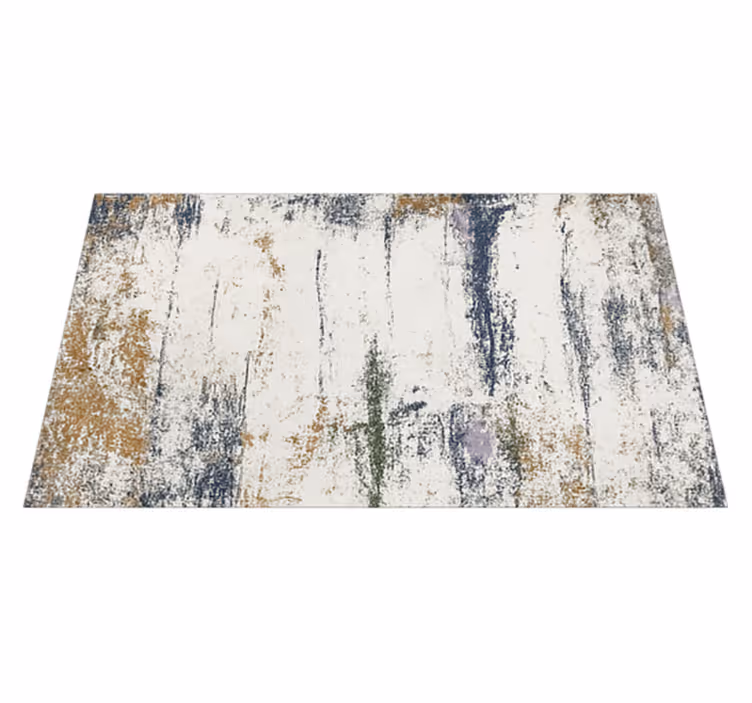 Abstrakt, distressed design udendørs vinyl tæppe - TenStickers