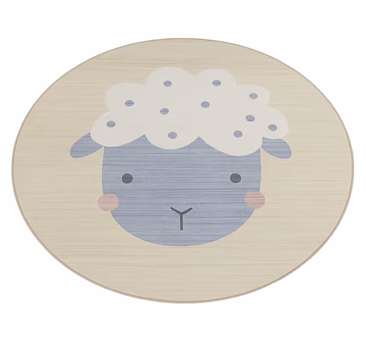 Beige baby får vinyl tæppe - TenStickers