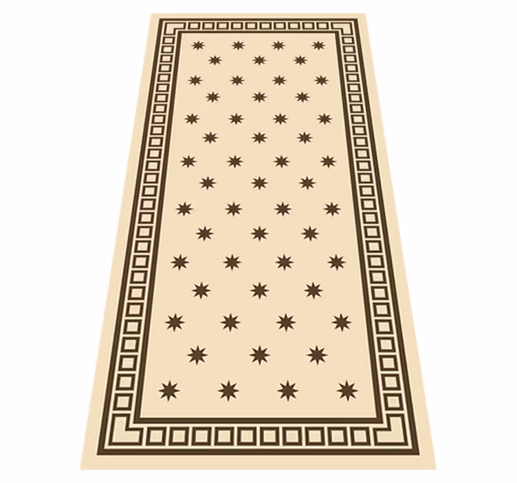 Vintage beige motiv køkken tæpper - TenStickers