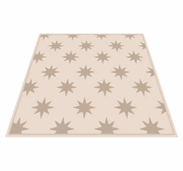 Stjernehimmel beige motiv køkken tæpper - TenStickers