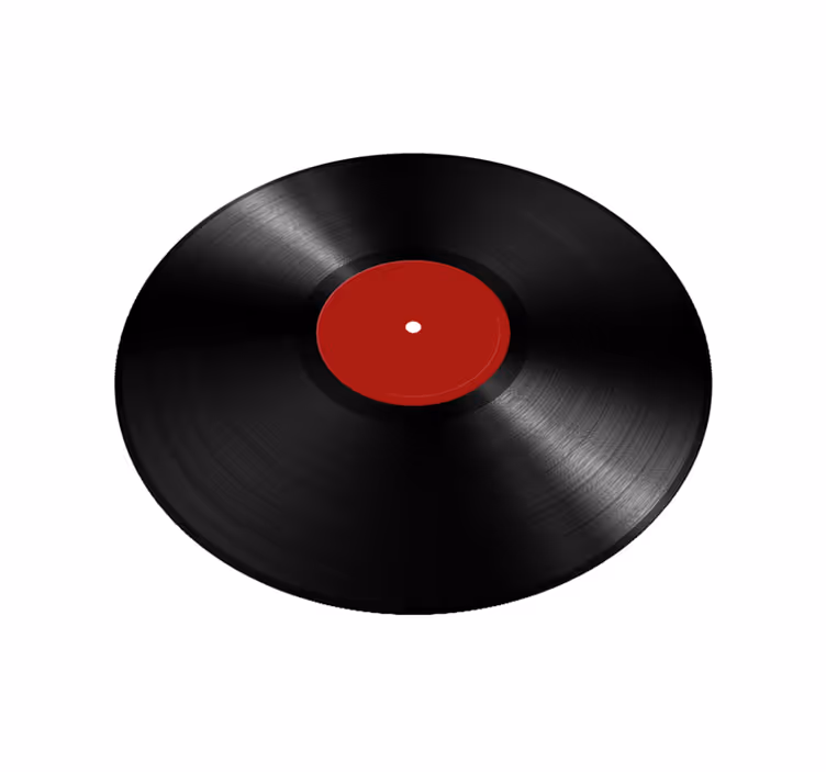 Kæmpe vinylplade vinyl tæppe til spisestue - TenStickers
