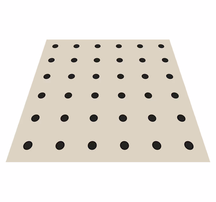 Beige pokaprikker mønster køkken tæpper - TenStickers