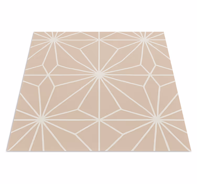 Køkken tæpper med beige stjernemønster - TenStickers