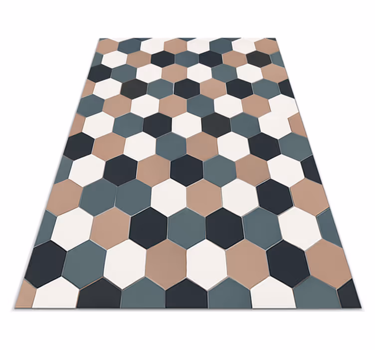 Køkken tæpper moderne hexagonale fliser - TenStickers