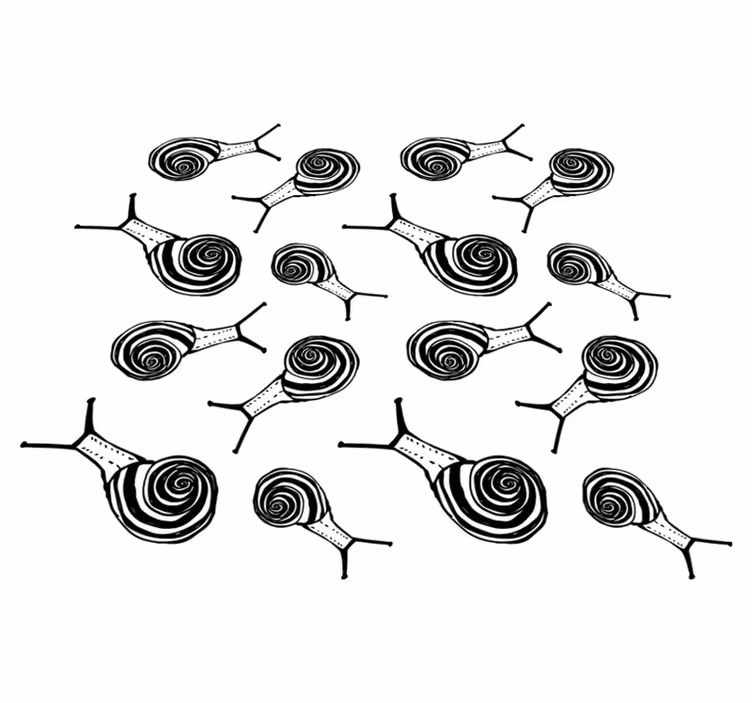 Vinyltæpper med dyr snailspakke - TenStickers
