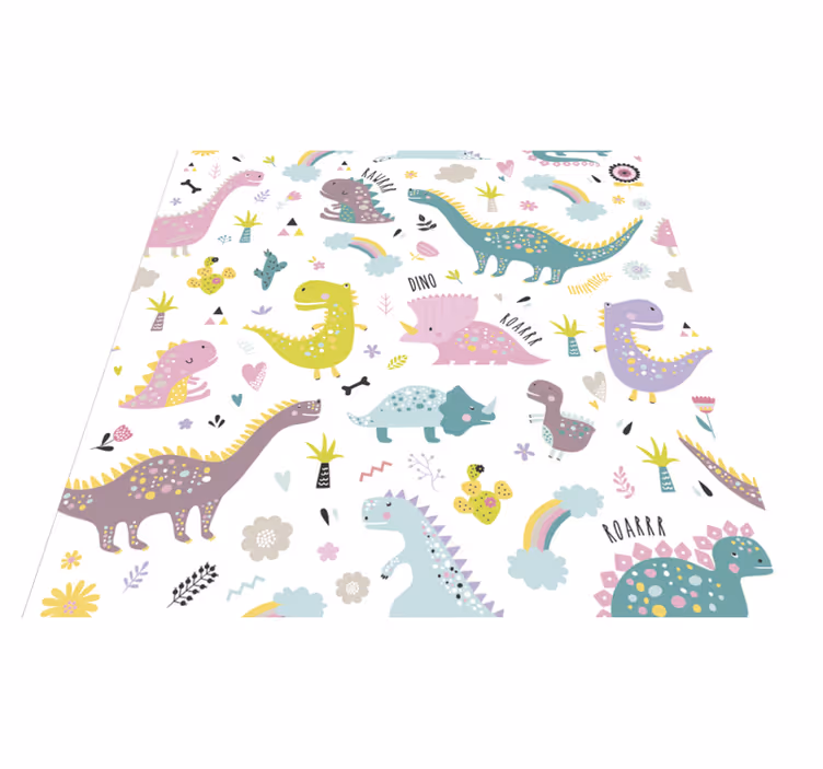 Vinyltæpper med dyr dinosaur kallax - TenStickers